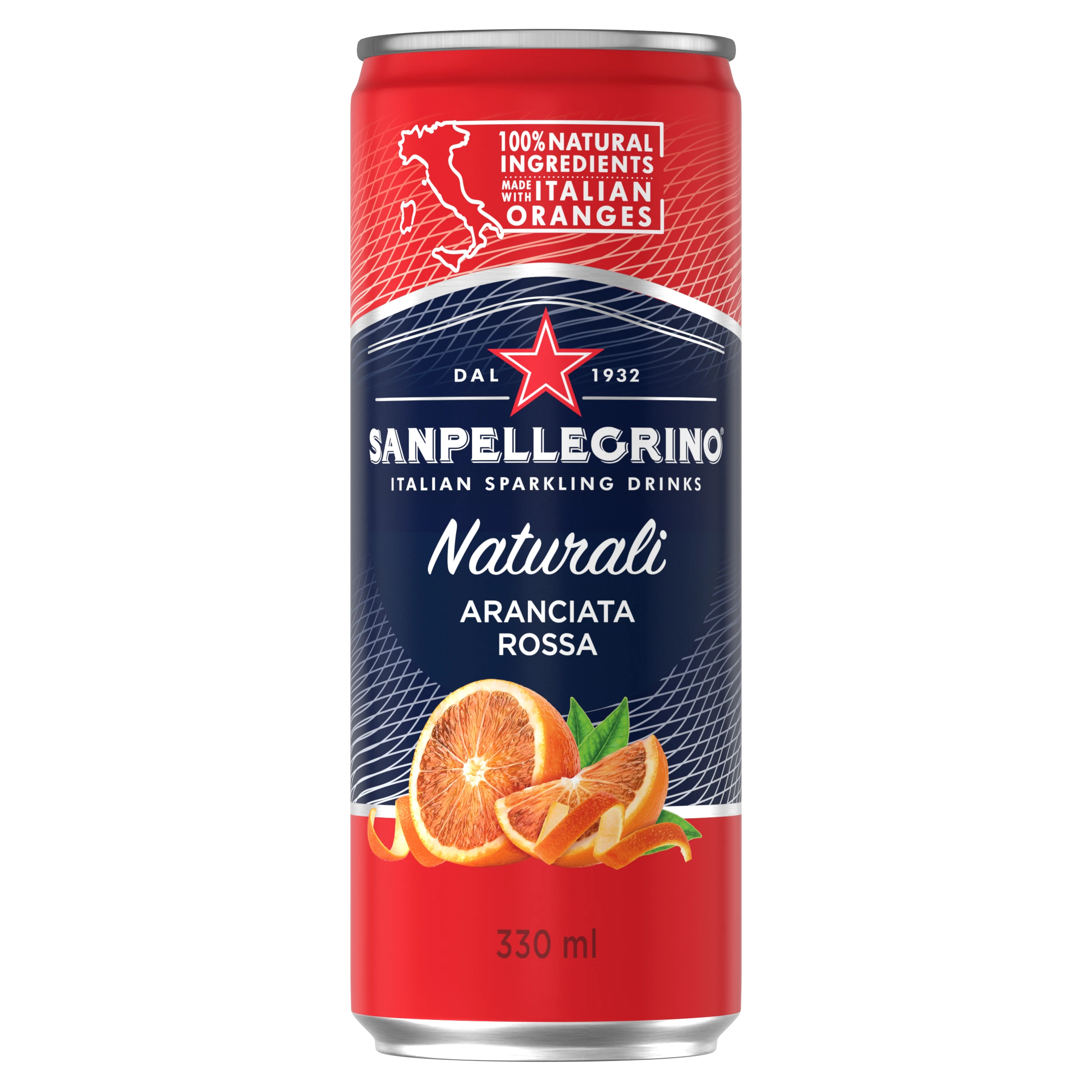 Sanpellegrino Naturali Aranciata Rossa  0.33 l x 4 buc, can