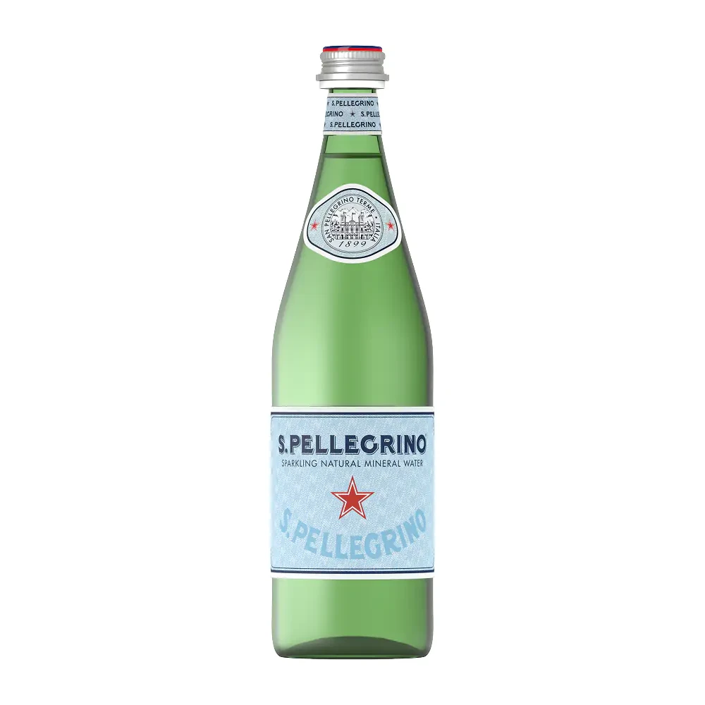 S.Pellegrino carbogazoasă - Natural Mineral Water 0.75 l x 15 buc, sticlă