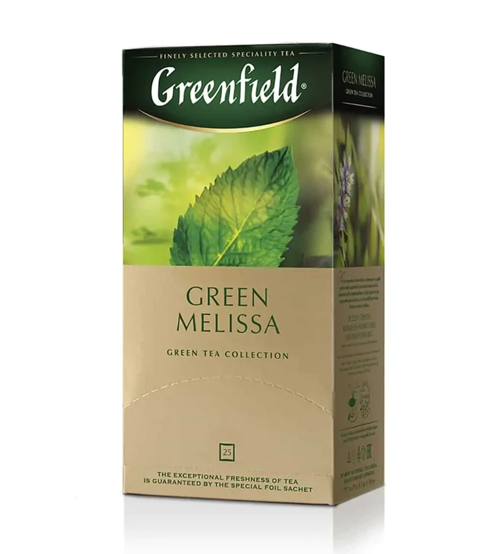 Ceai Greenfield Green Melissa, 25 plicuri