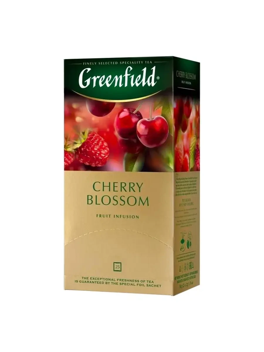 Ceai Greenfield Cherry Blossom, 25 plicuri