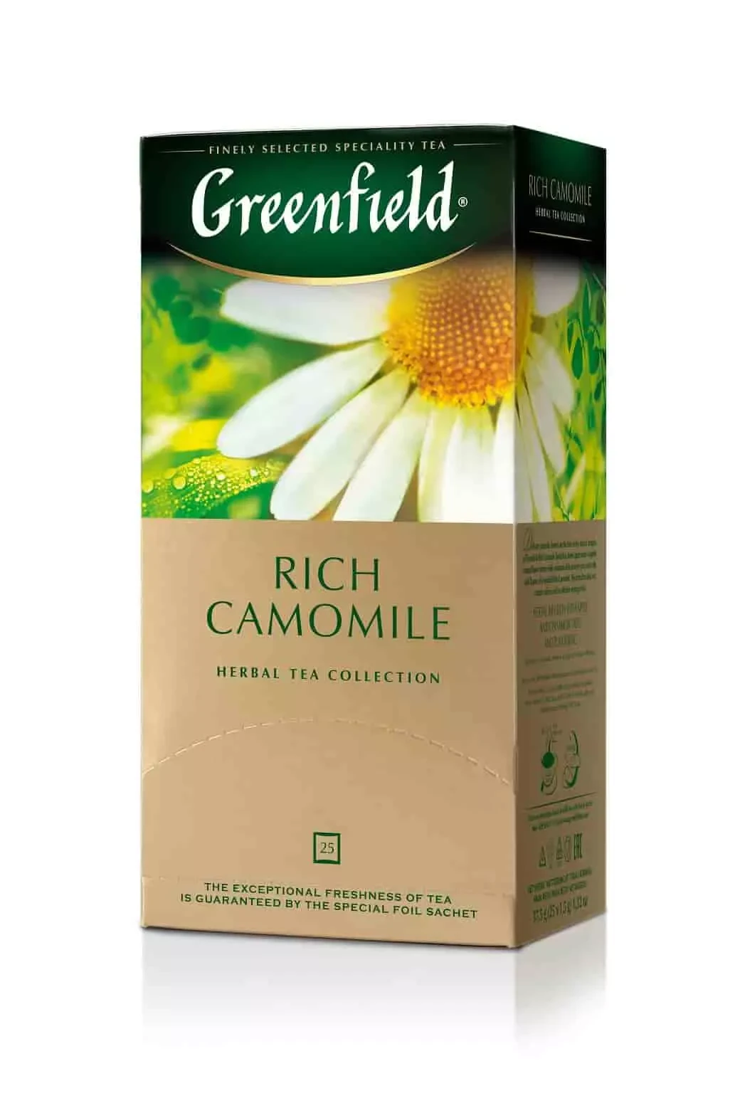 Ceai Greenfield Rich Camomile, 25 plicuri