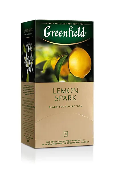 Ceai Greenfield Lemon Spark, 25 plicuri