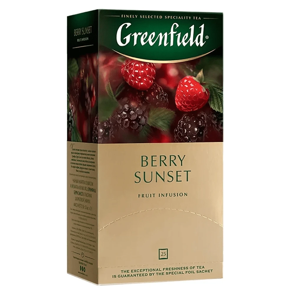 Ceai Greenfield Berry Sunset, 25 plicuri