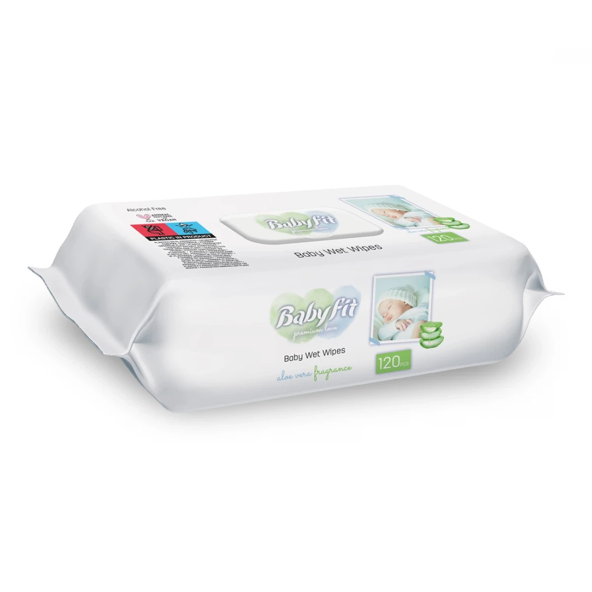 Șervețele umede Babyfit Aloe Vera 120 buc