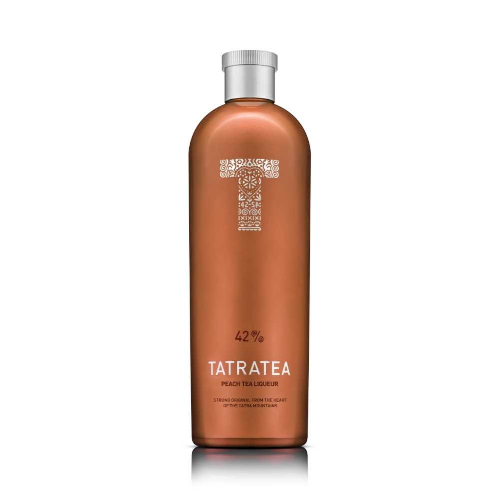 TATRATEA Peach 42% — Lichior cu aromă de piersică pe bază de ceai