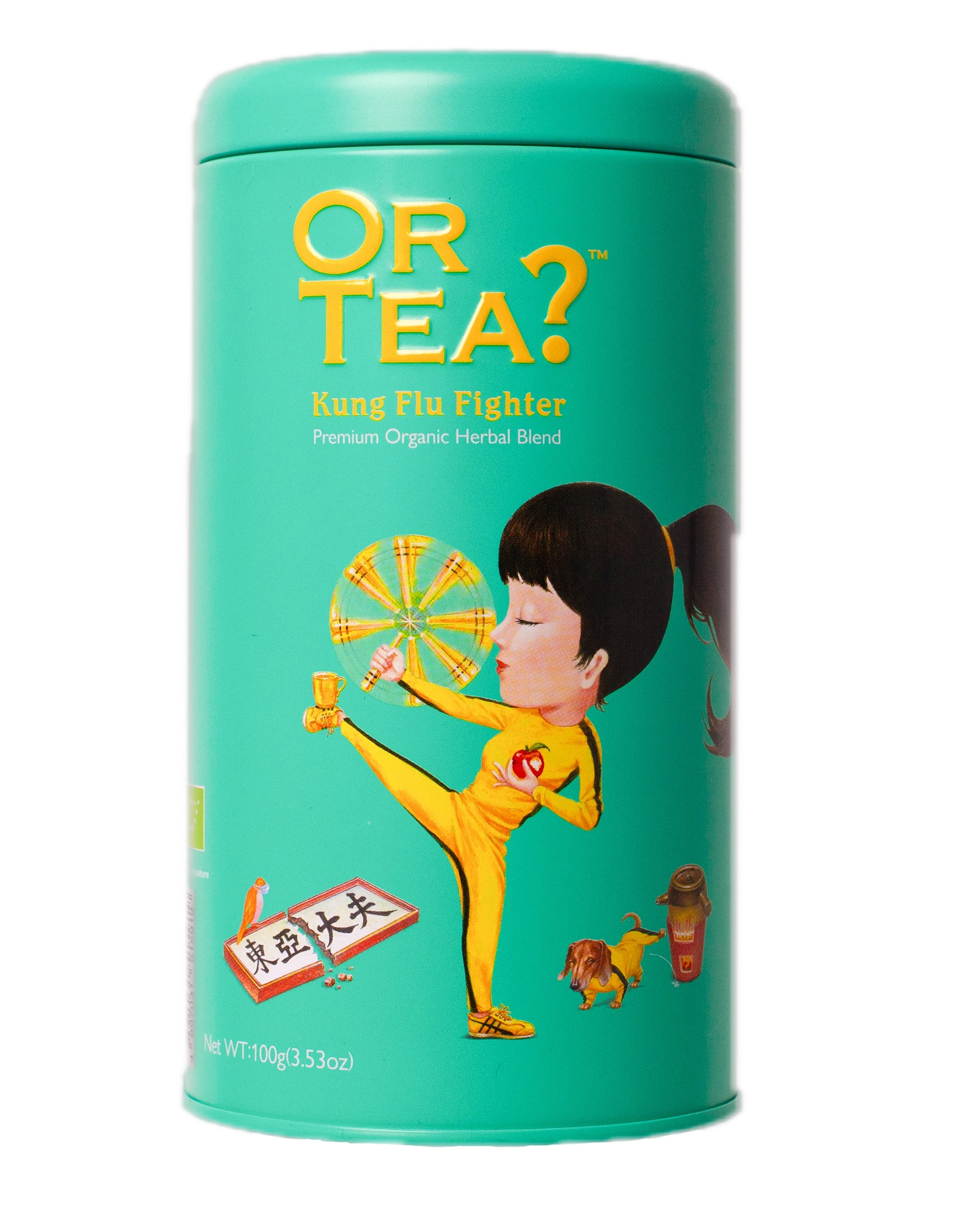 Ceai verde Or Tea? Kung Flu Fighter, 100 g cutie metalică