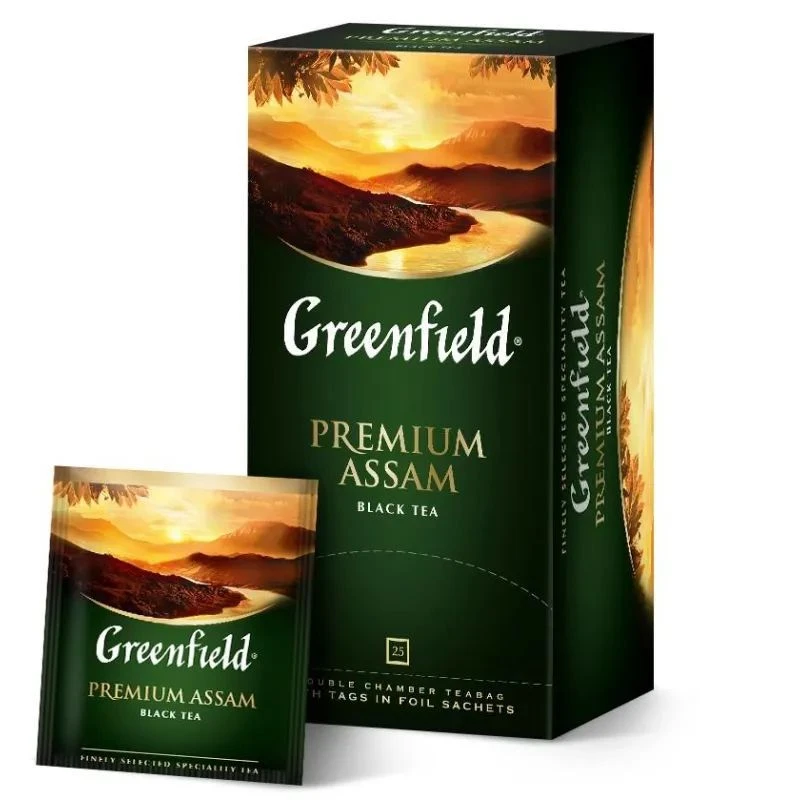 Ceai Greenfield Premium Assam 25 pliculețe 