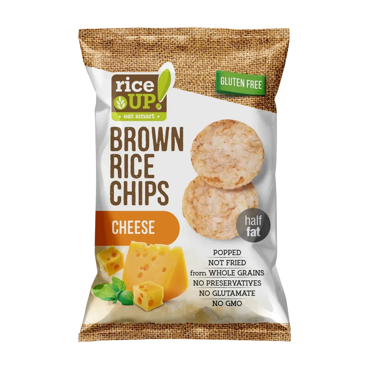 Cipsuri Rice Up din orez cu cascaval 60 g 
