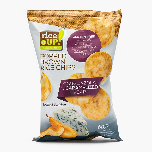 Cipsuri Rice Up din orez cu gorgonzola și pere 60 g