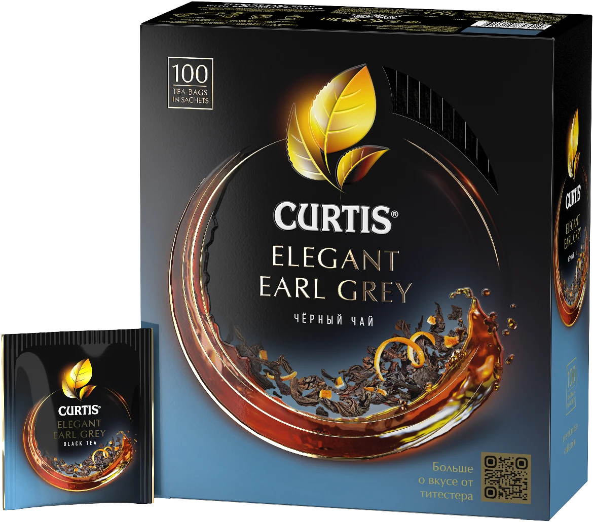 Ceai Curtis Earl Grey, 100 pliculețe