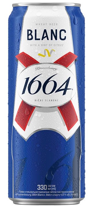Bere Kronenbourg 1664 Blanc 0.33 l can