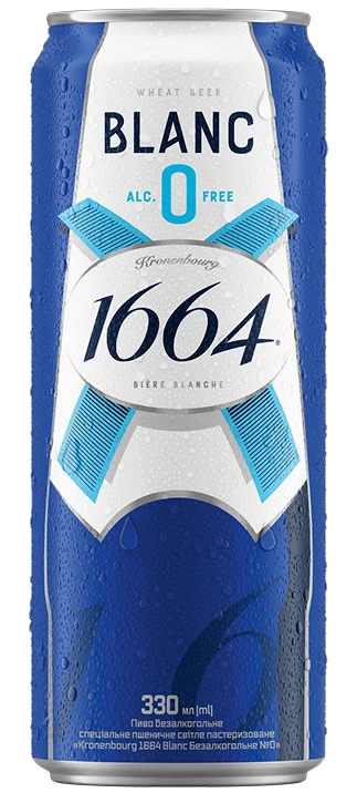 Bere №0 Kronenbourg 1664 Blanc 0.33 l can