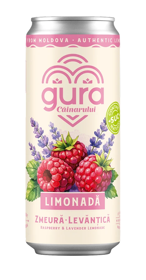 Gura Căinarului Limonadă Zmeură și Levănțică 0.33 l 12 buc