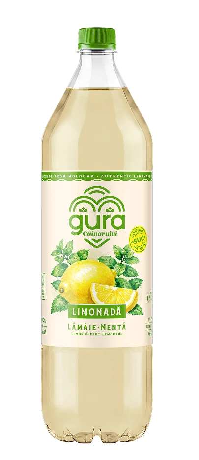 Gura Căinarului Limonadă Lămâie și Mentă 1.5 l 12 buc