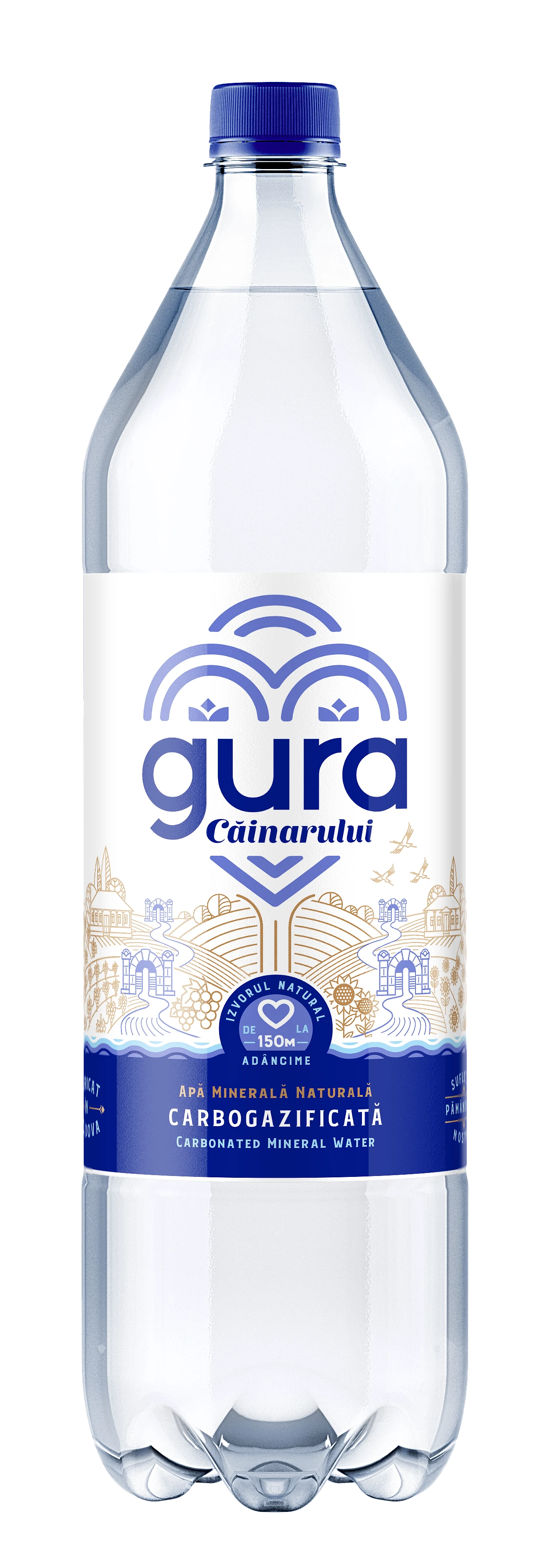 Gura Căinarului carb. 1.5 l, 6 buc 