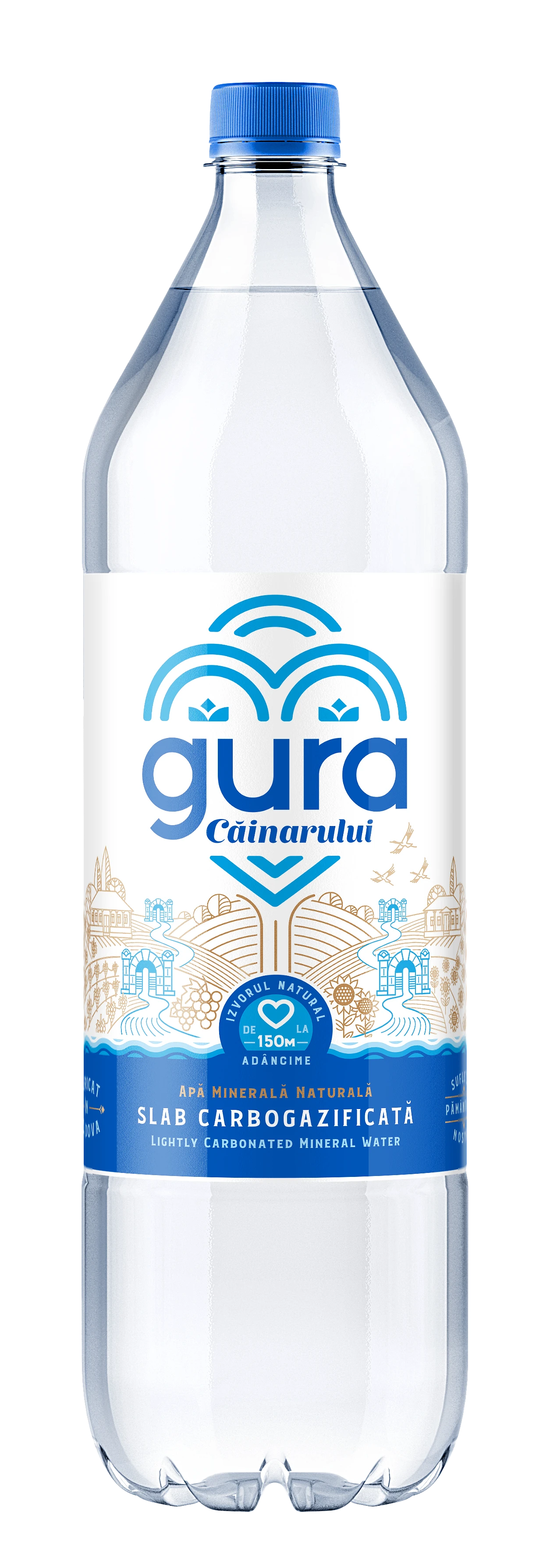 Gura Căinarului slab carb. 1.5 l, 6 buc 