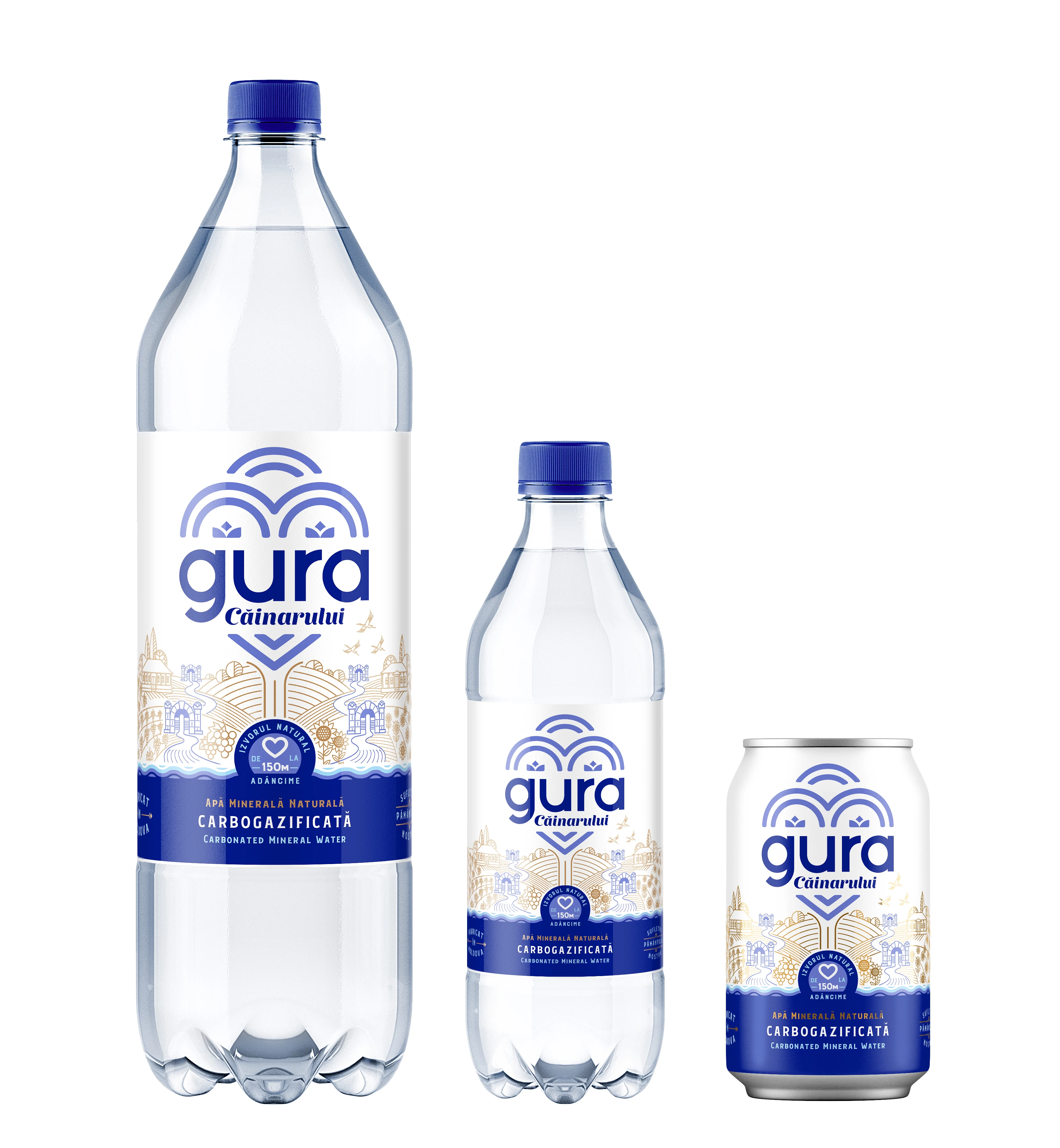 Gura Căinarului carb. 0.5 l, 12 buc 