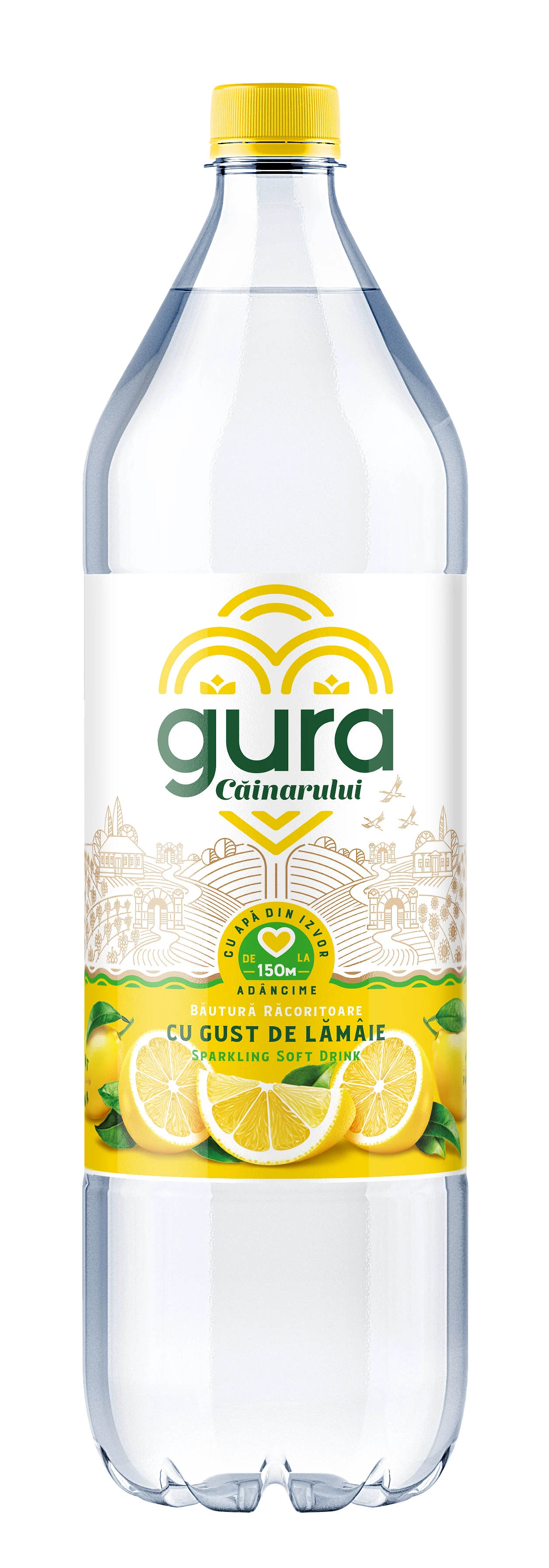 Gura Căinarului Lămâie carb. 1.5 l, 6 buc