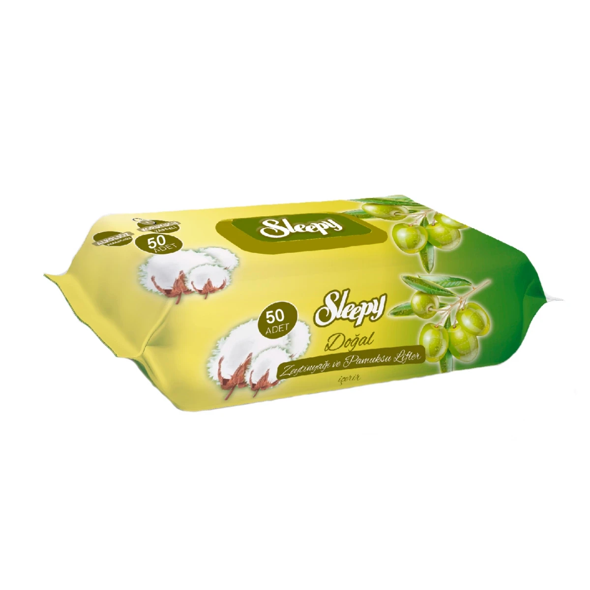 Șervețele umede Sleepy cu ulei de măsline 3 bucăți