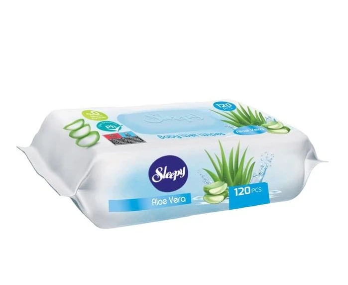 Șervețele umede Sleepy Aloe Vera 120 bucăți