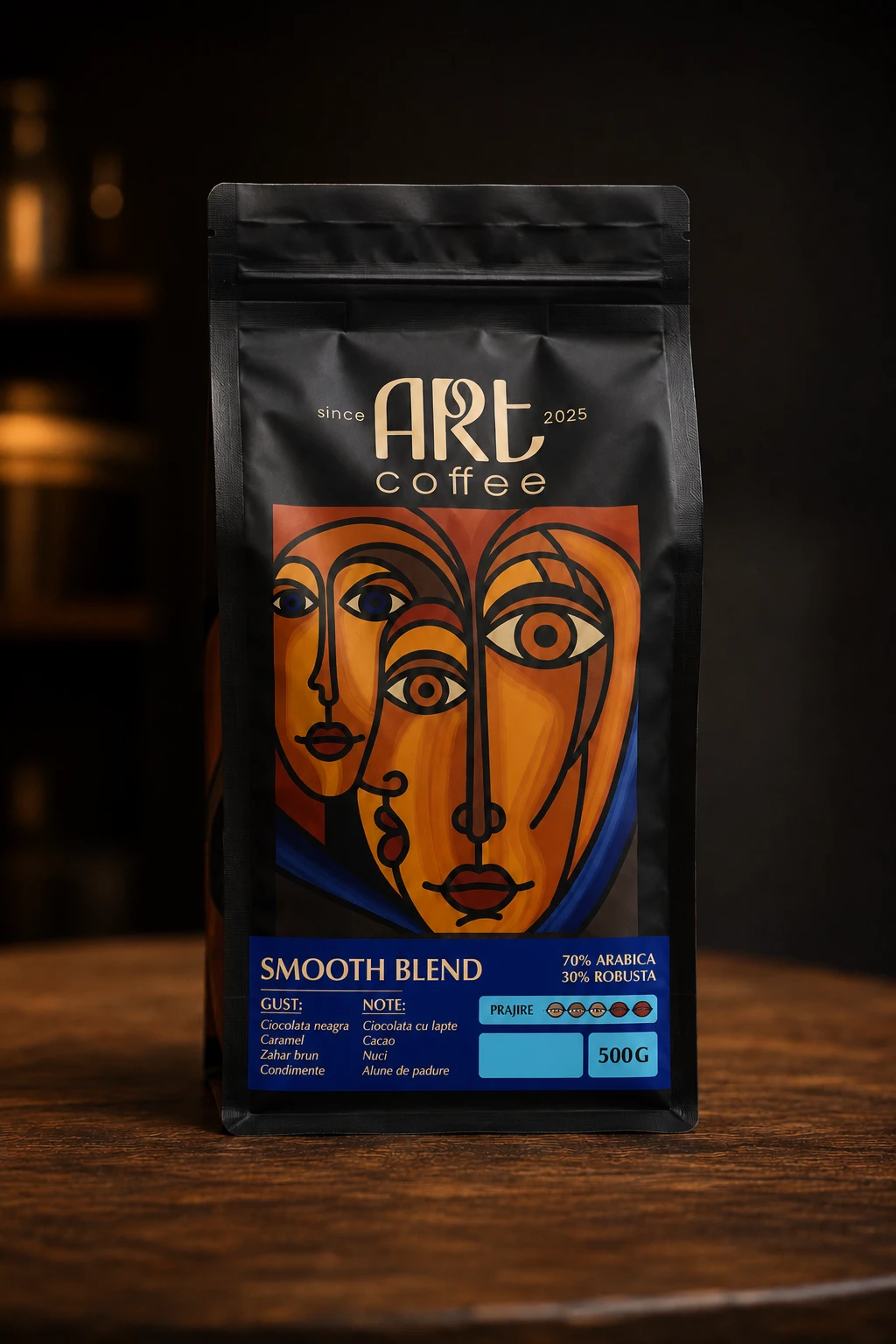 Cafea Art Coffe Smooth Noble Blend în boabe 500 g