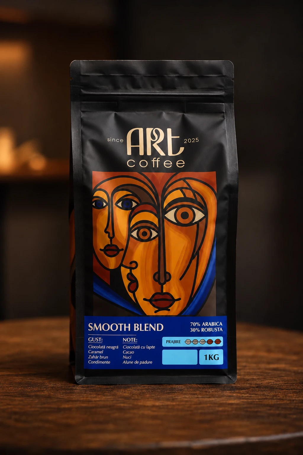 Cafea Art Coffe Smooth Noble Blend în boabe 1000 g